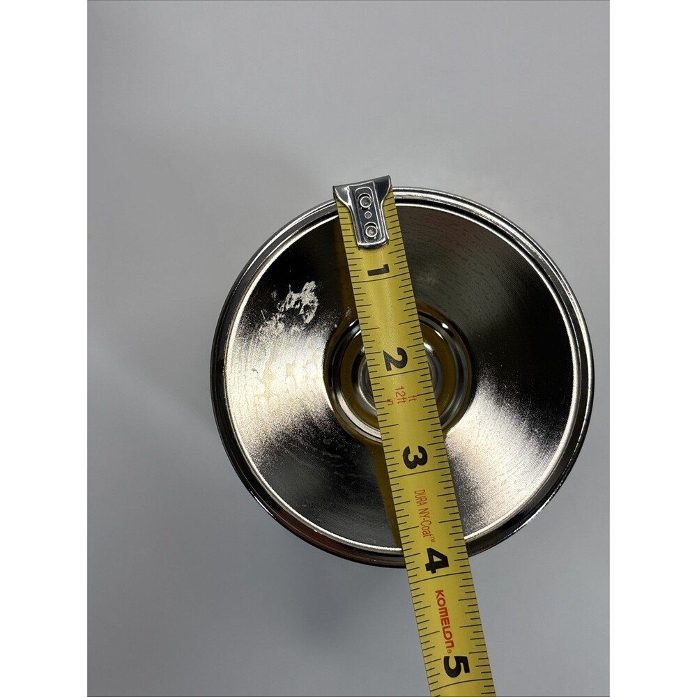 Bath & Body Works Vine Leaf Pattern Silver 3-Wick Pedestal 14.5 oz Candle Holder - Picture 8 of 9